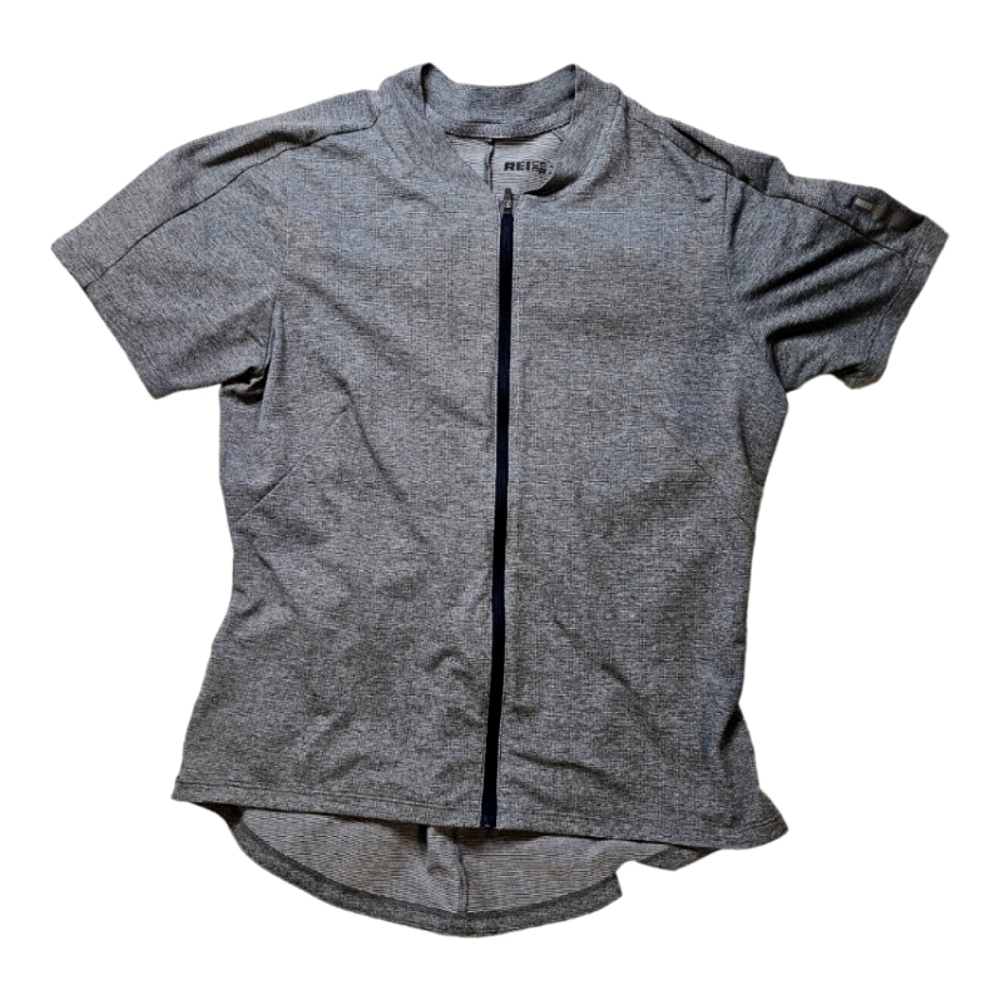 REI Co-Op Junction Full Zip Cycling Shirt Gray Size Medium